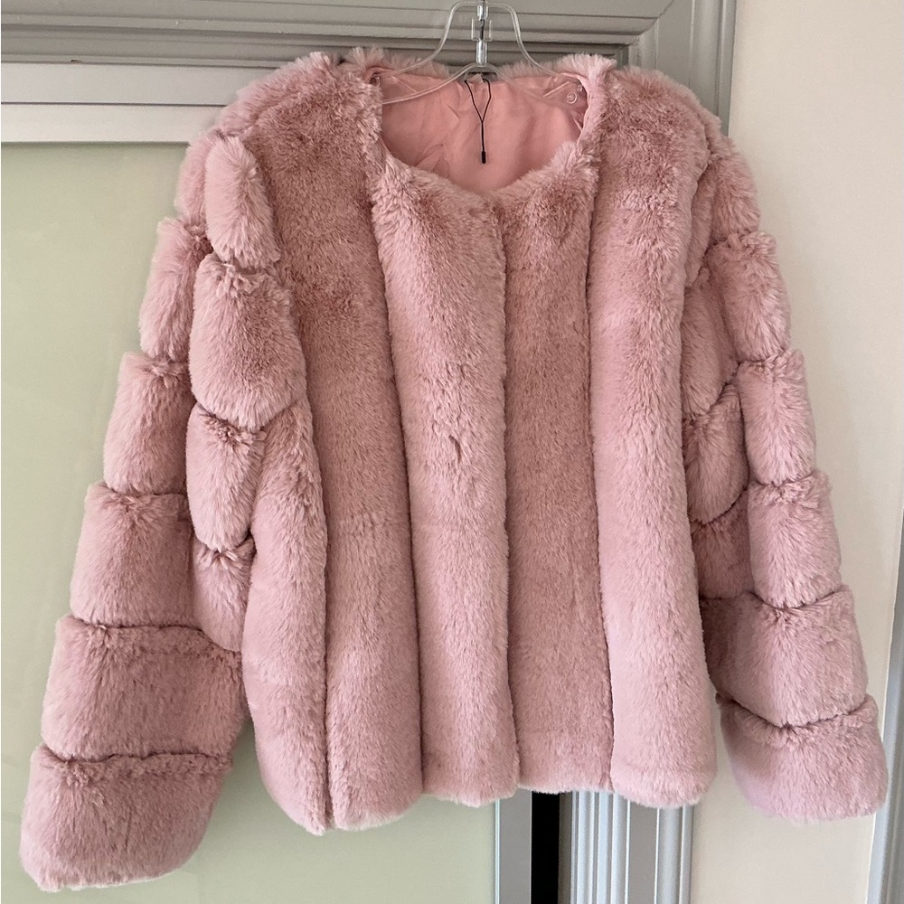 Fun Faux Fur Pink Teddy Jacket
